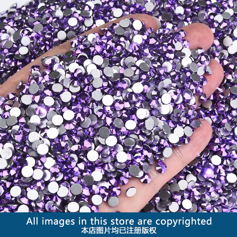 Oleeya – Strass en cristal de verre de haute qualité, nouvelles couleurs de Mine, paillettes, pierres à dos plat pour Nail Art, décoration artisanale DIY