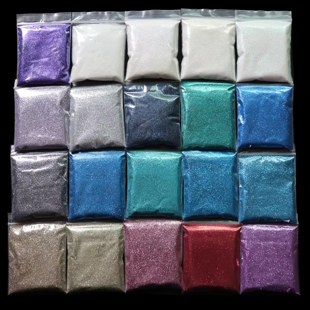 80 couleurs ongles irisés paillettes