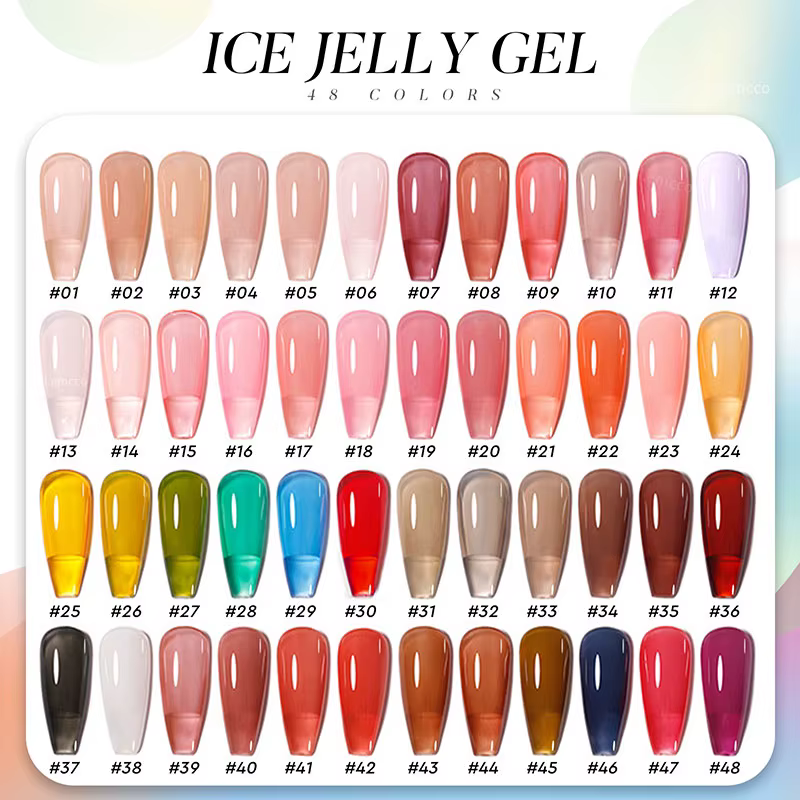Eleanos – ensemble de vernis Gel gelée transculent haut de gamme