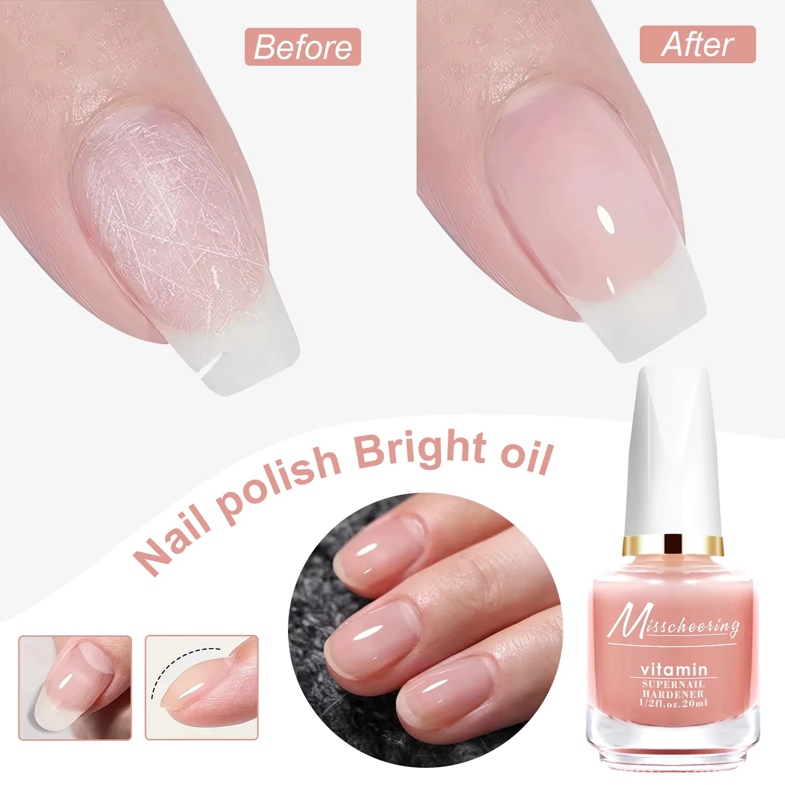 Renforçateur d'ongles puissant 12/20 ml