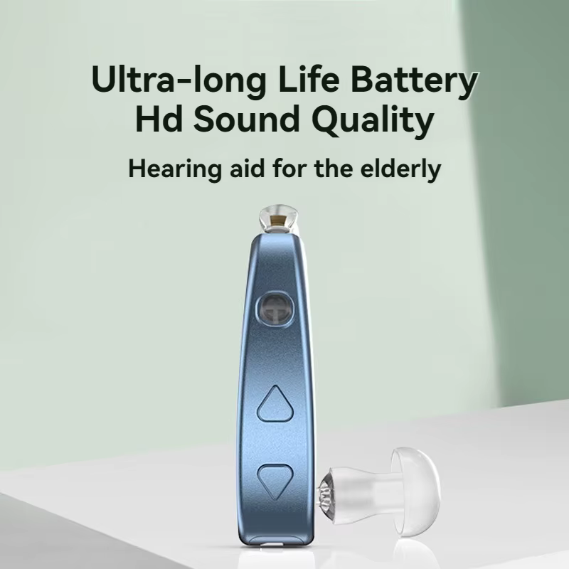 Aides auditives BTE pour sourds Aide auditive rechargeable pour personnes âgées L'appareil d'écoute Amplificateur de son sans fil Aide auditive à cathéter