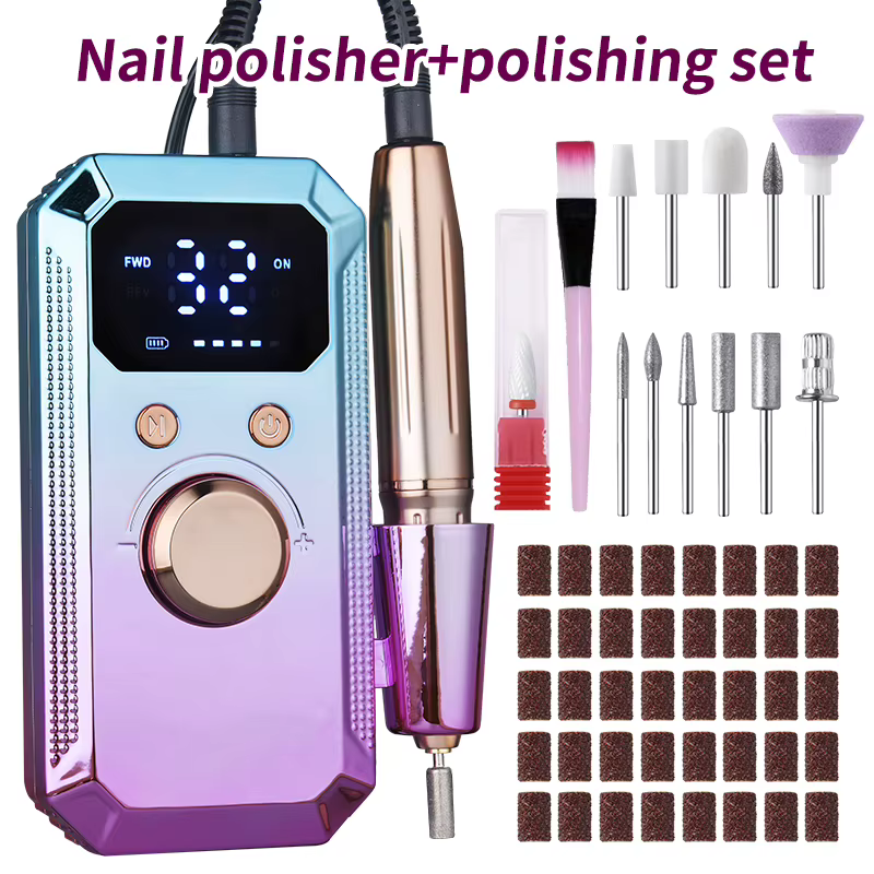 Outil professionnel portable pour le ponçage et le polissage des ongles