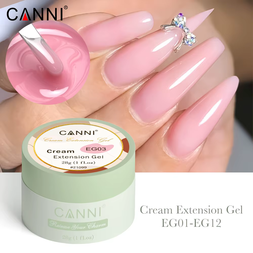 CANNI 28g TPO gratuit crème Extension Gel blanc clair français Nail Art bricolage pour prolonger rapidement les ongles doigt forme manucure conseils outils
