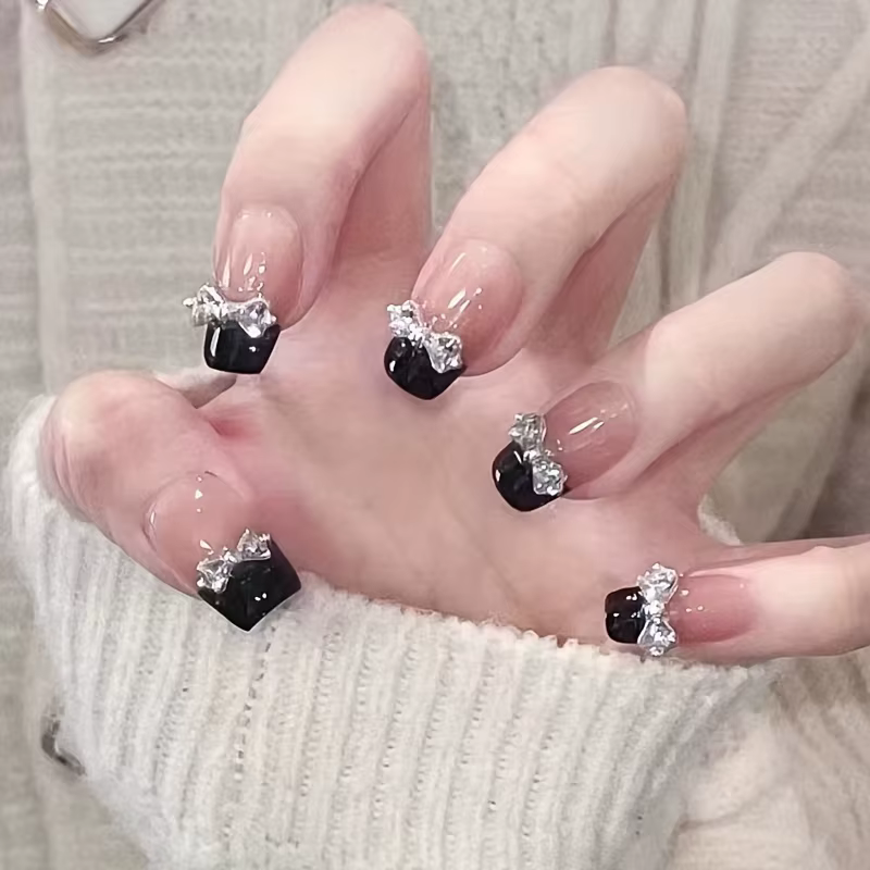 10 pièces ongles à pression faits à la main