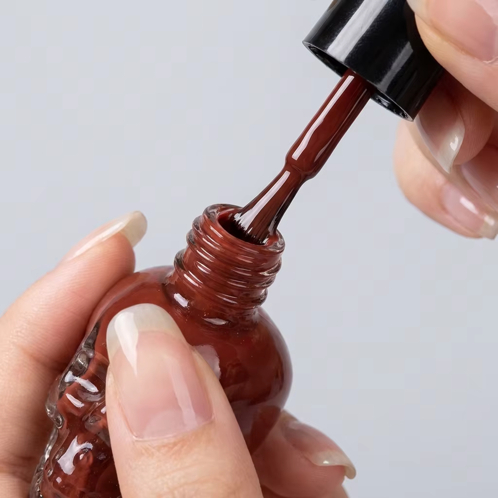 Flacons en verre vides de 10 ml pour gel à ongles avec pinceau