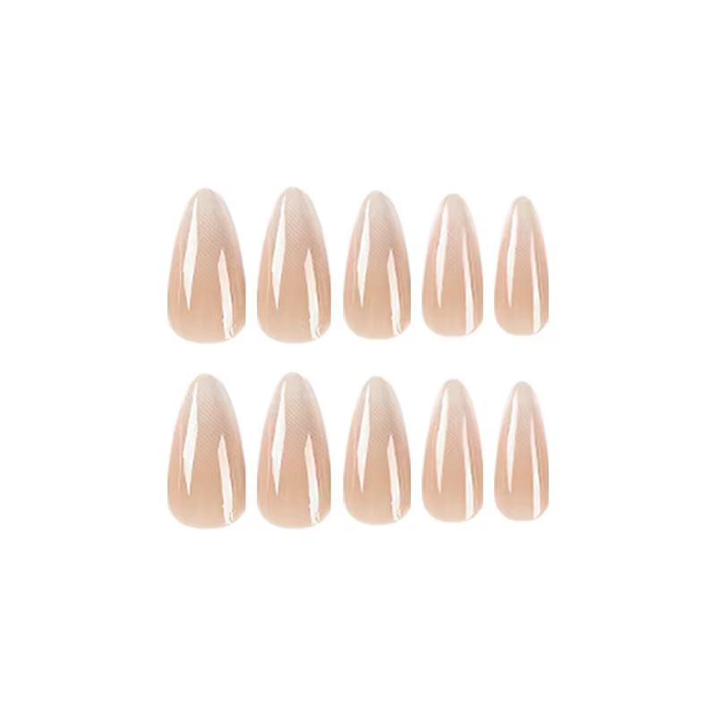 24 faux ongles en forme de goutte d'amande