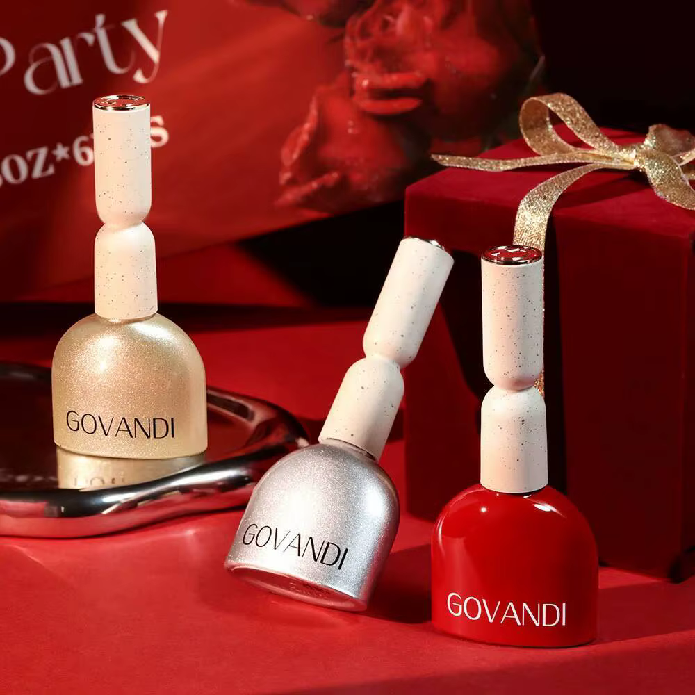 Vernis à ongles Gel œil de chat en cristal rouge