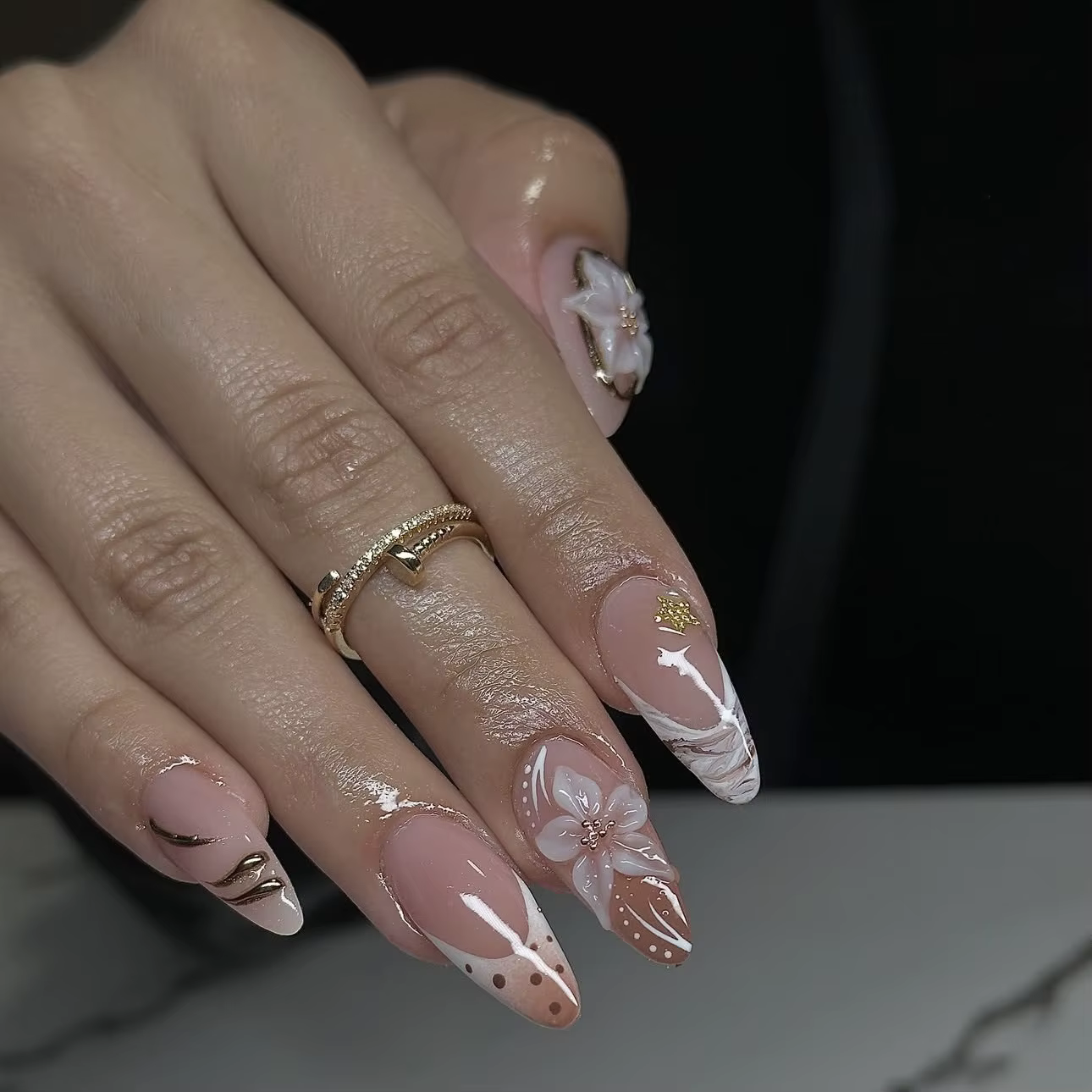 Faux ongles 3D pour femmes et filles