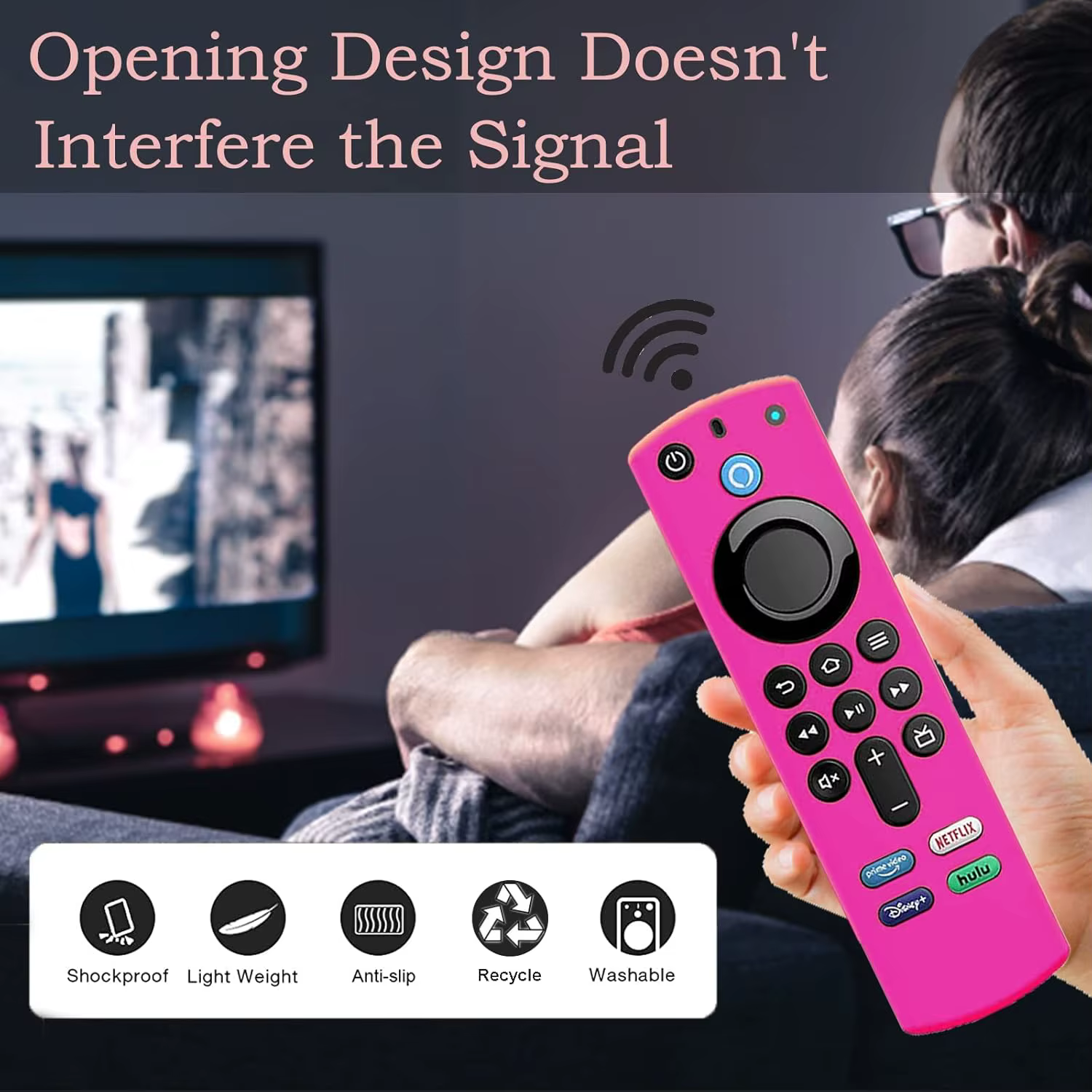 Housse de protection en Silicone pour télécommande Fire Stick 4K MAX 3e génération, étui Anti-chute et Anti-poussière qui brille dans le noir pour le contrôle de la télévision des pompiers