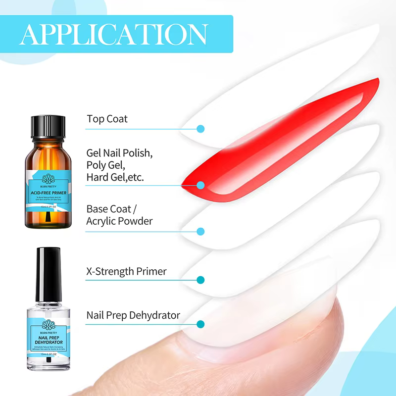 BORN PRETTY – déshydrateur et ensemble d'ongles pour vernis à ongles Gel