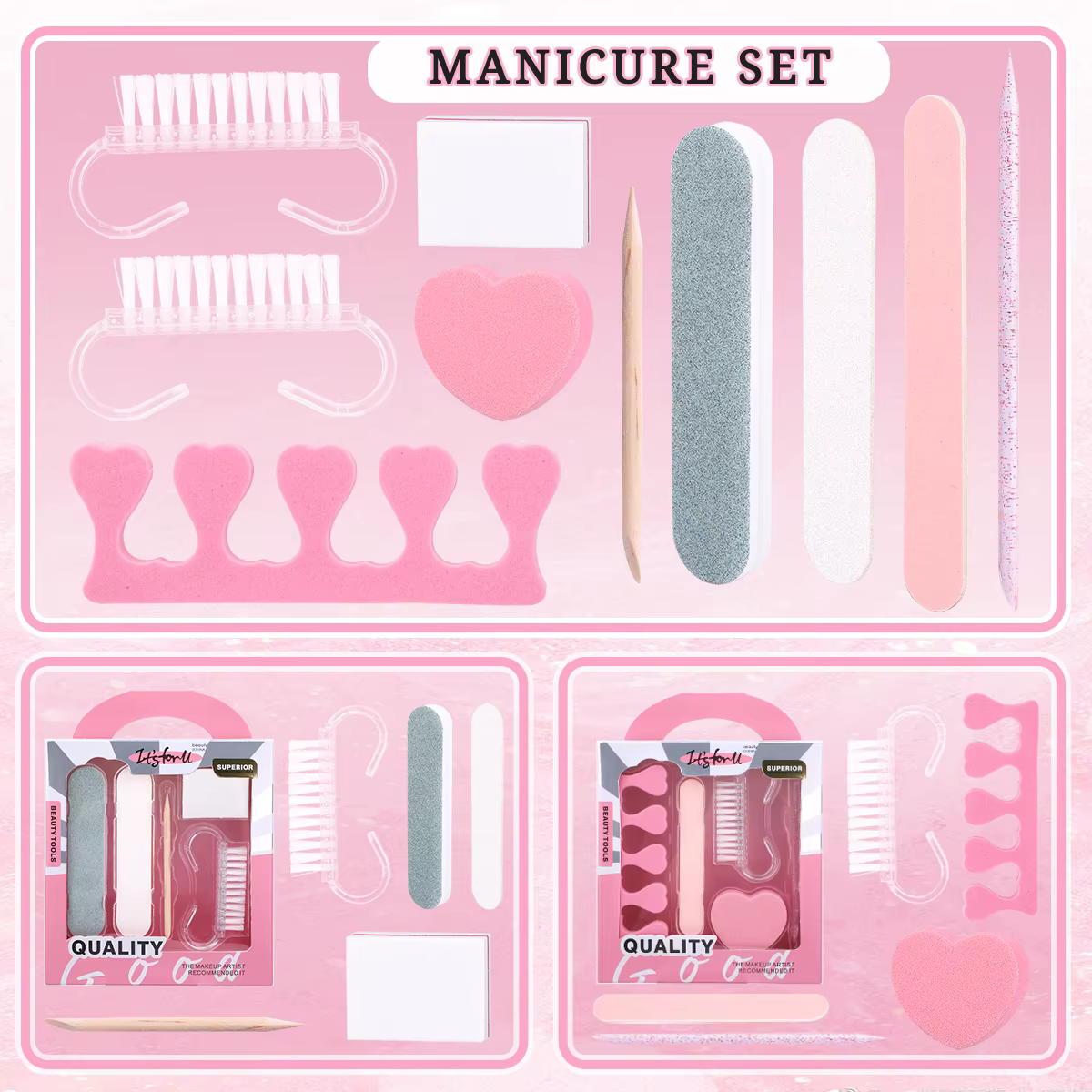 Ensemble d'outils pour ongles 5 pièces