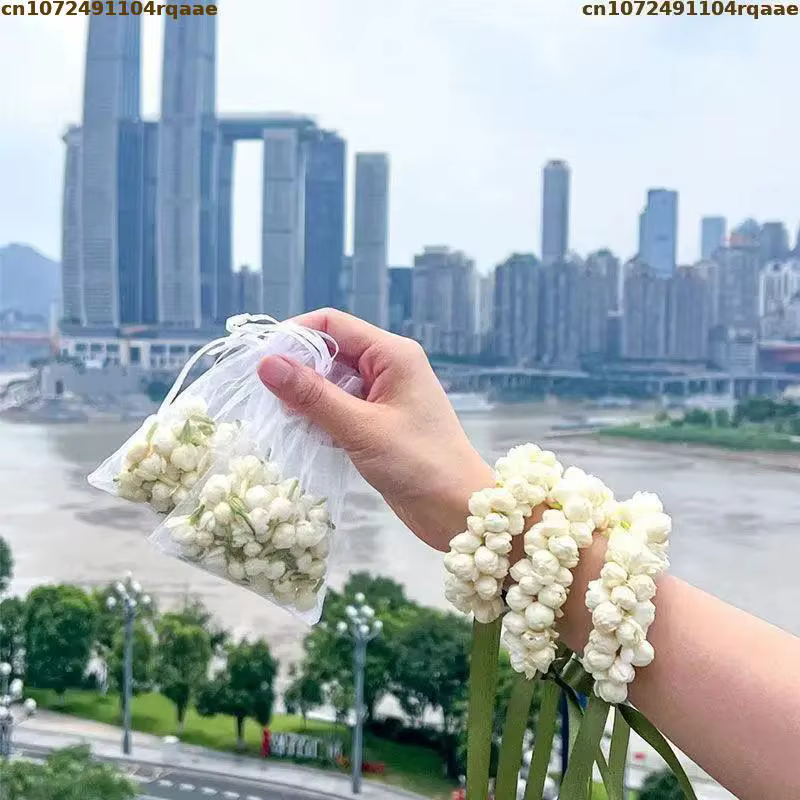 Bouquet de jasmin artificiel, bouquets de jasmin de qualité supérieure pour la décoration de table de mariage et la décoration intérieure