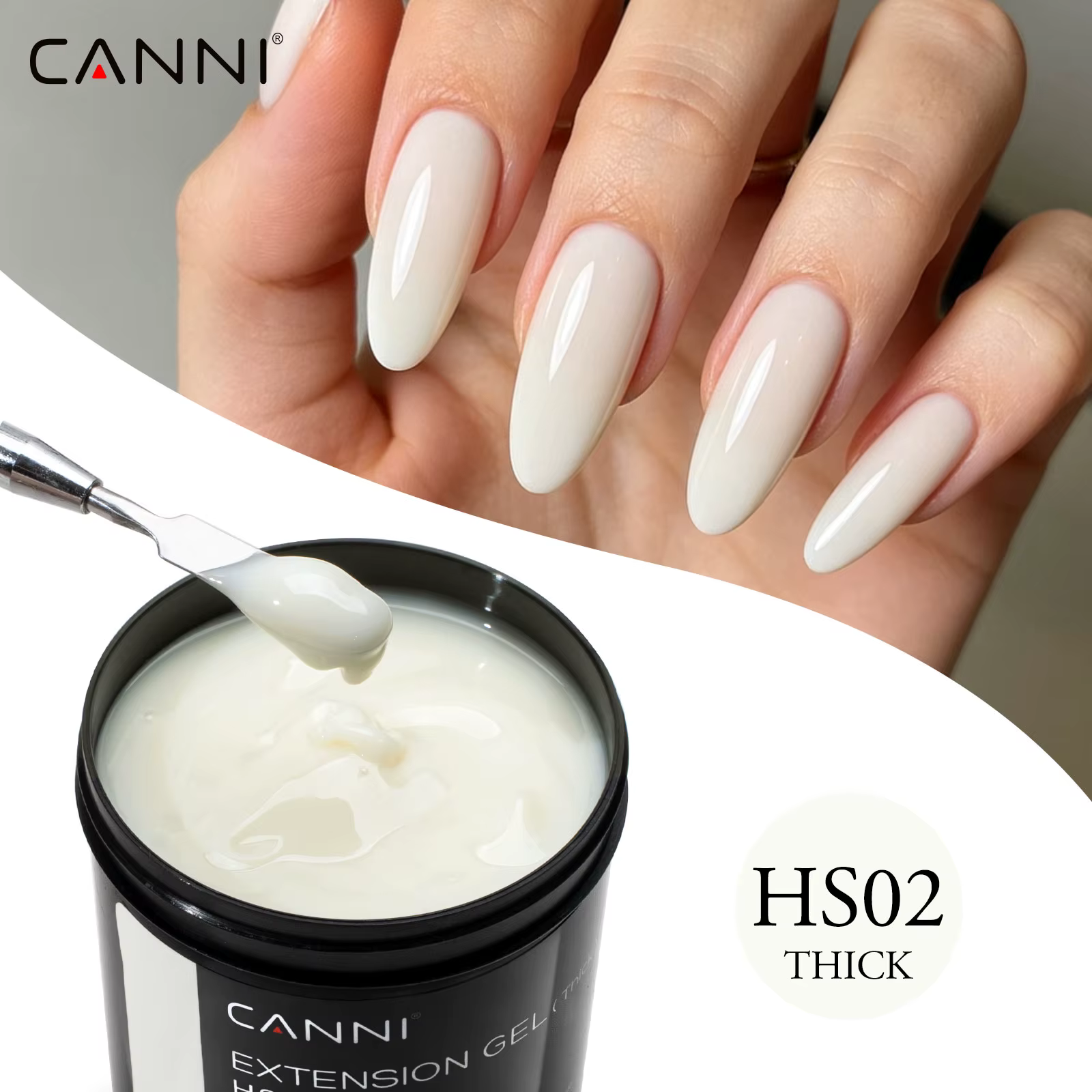 Gel de construction pour extensions d'ongles CANNI 8 oz SANS TPO