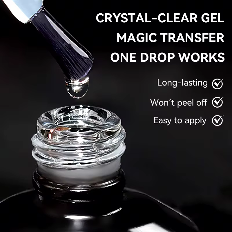 Vernis à ongles semi-permanent en gel pour transfert de motifs