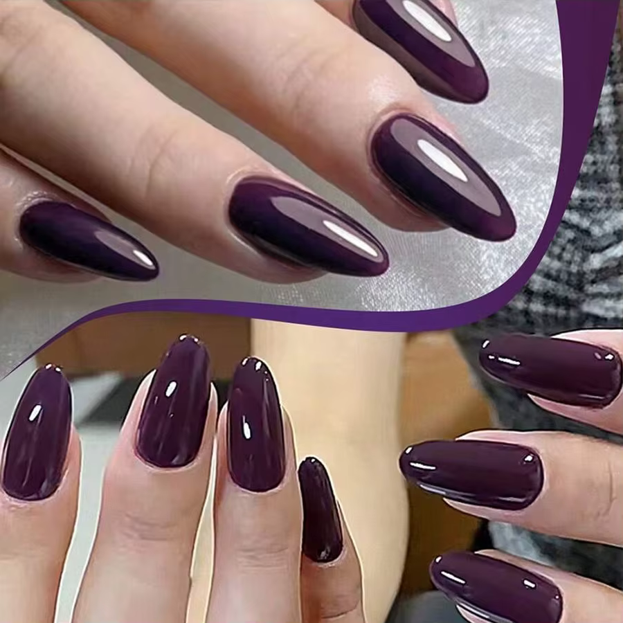 Colle pour vernis à ongles violette