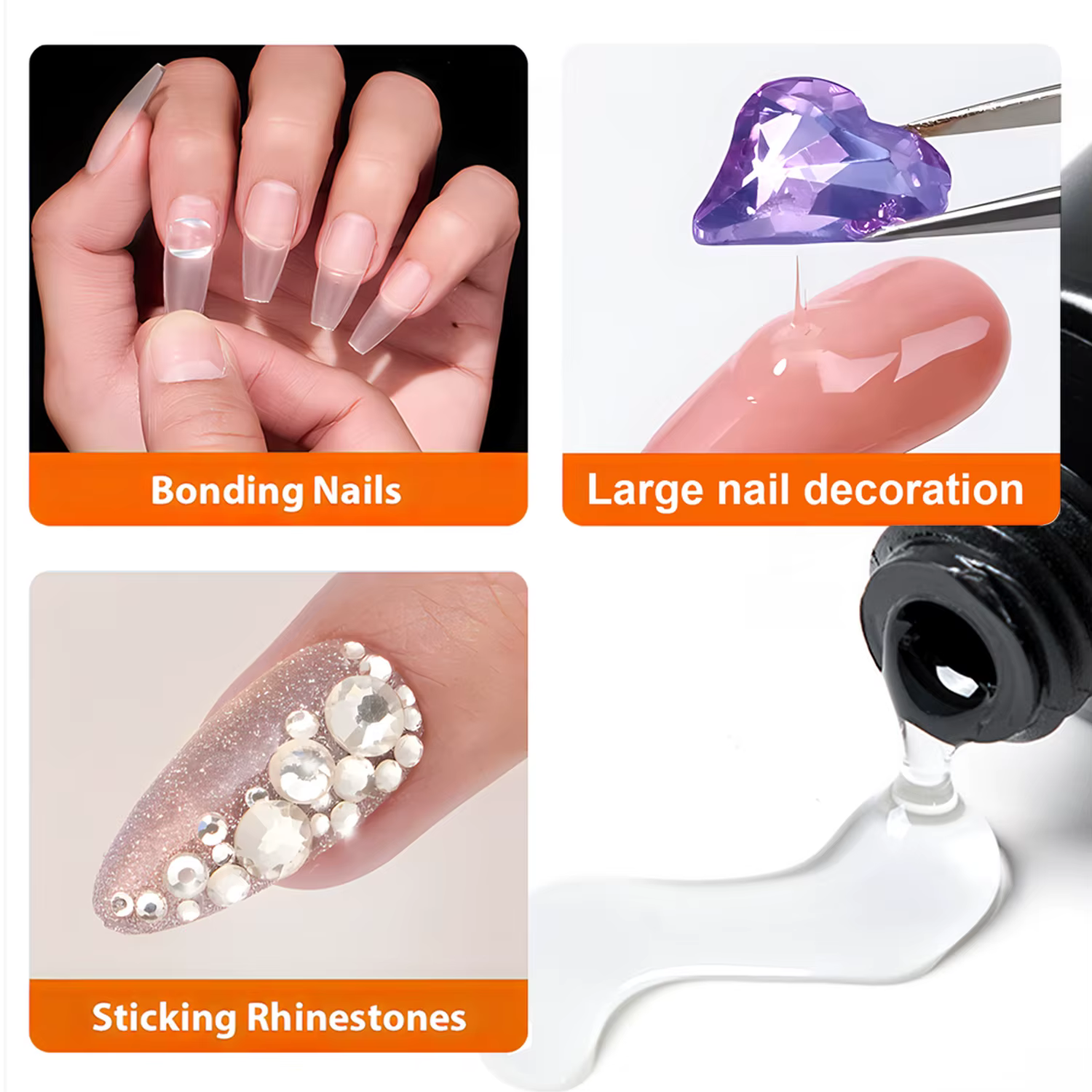 TWOING 15ml ongles conseils Gel nu clair Transparent Gel