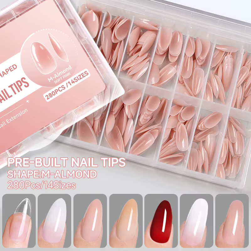 UR SUGAR 280 pièces, faux ongles prédécoupés, collection automne, rouge, nude, blanc laiteux, ongles à presser renforcés, manucure, faux ongles, DIY