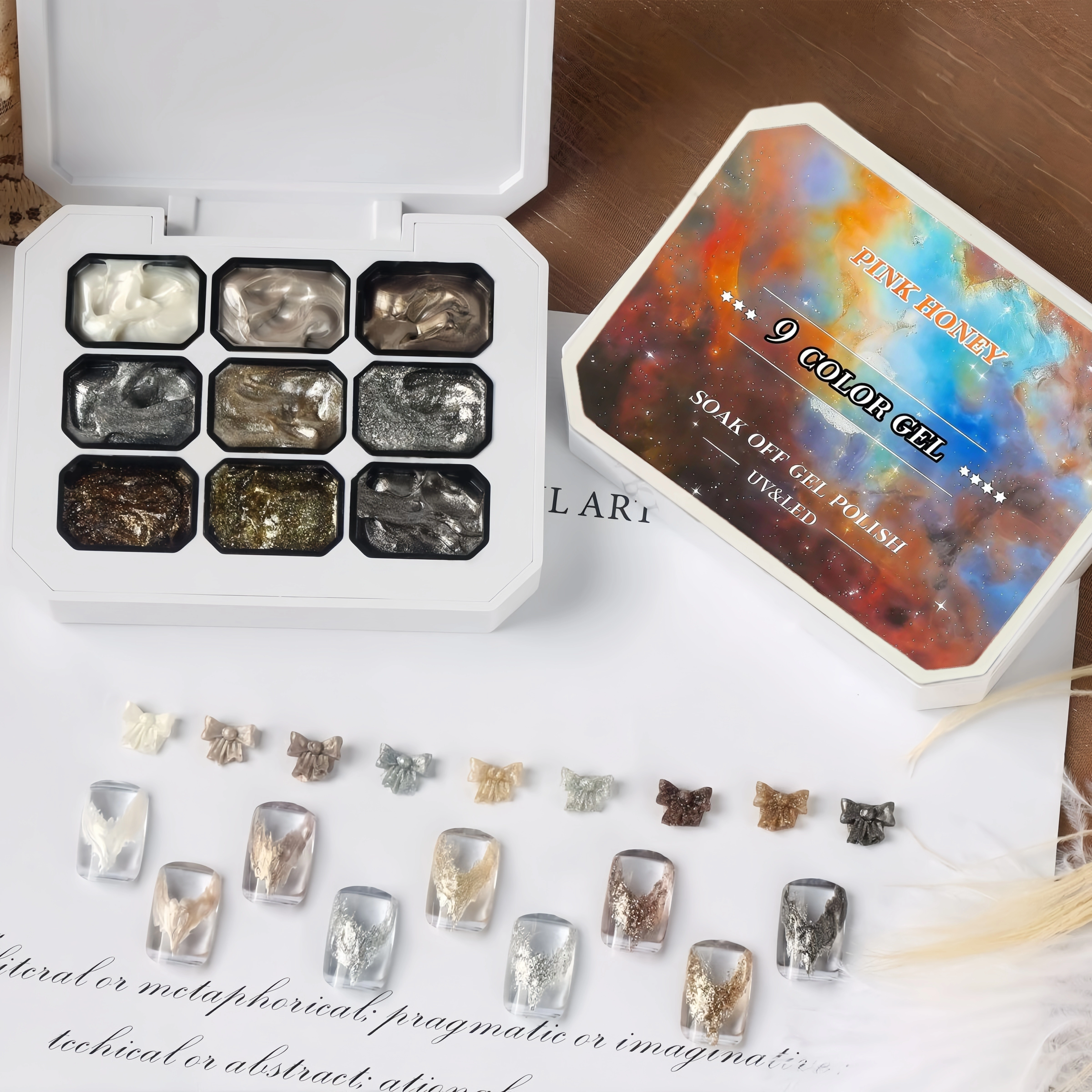 Lot de 9 vernis à ongles solides