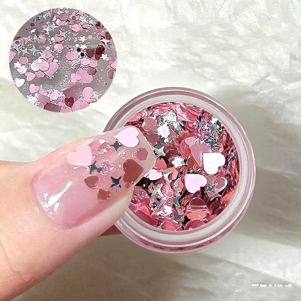 Patch adhésif scintillant pour nail art
