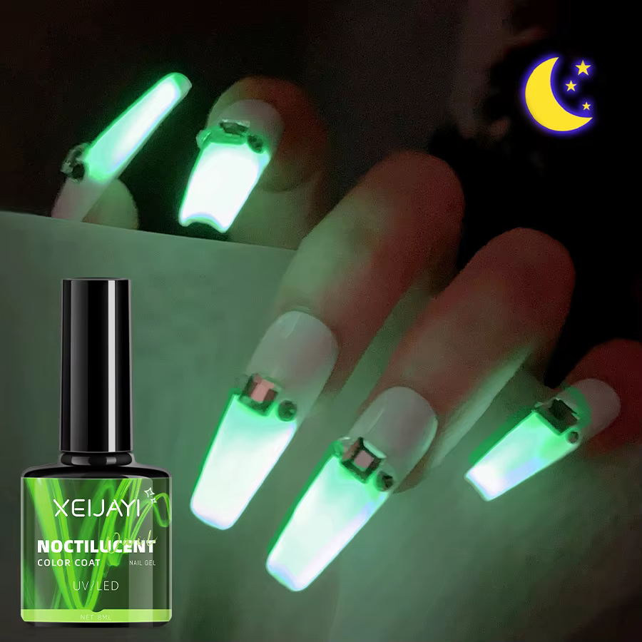 Vernis à ongles Gel Fluorescent brillant dans la nuit