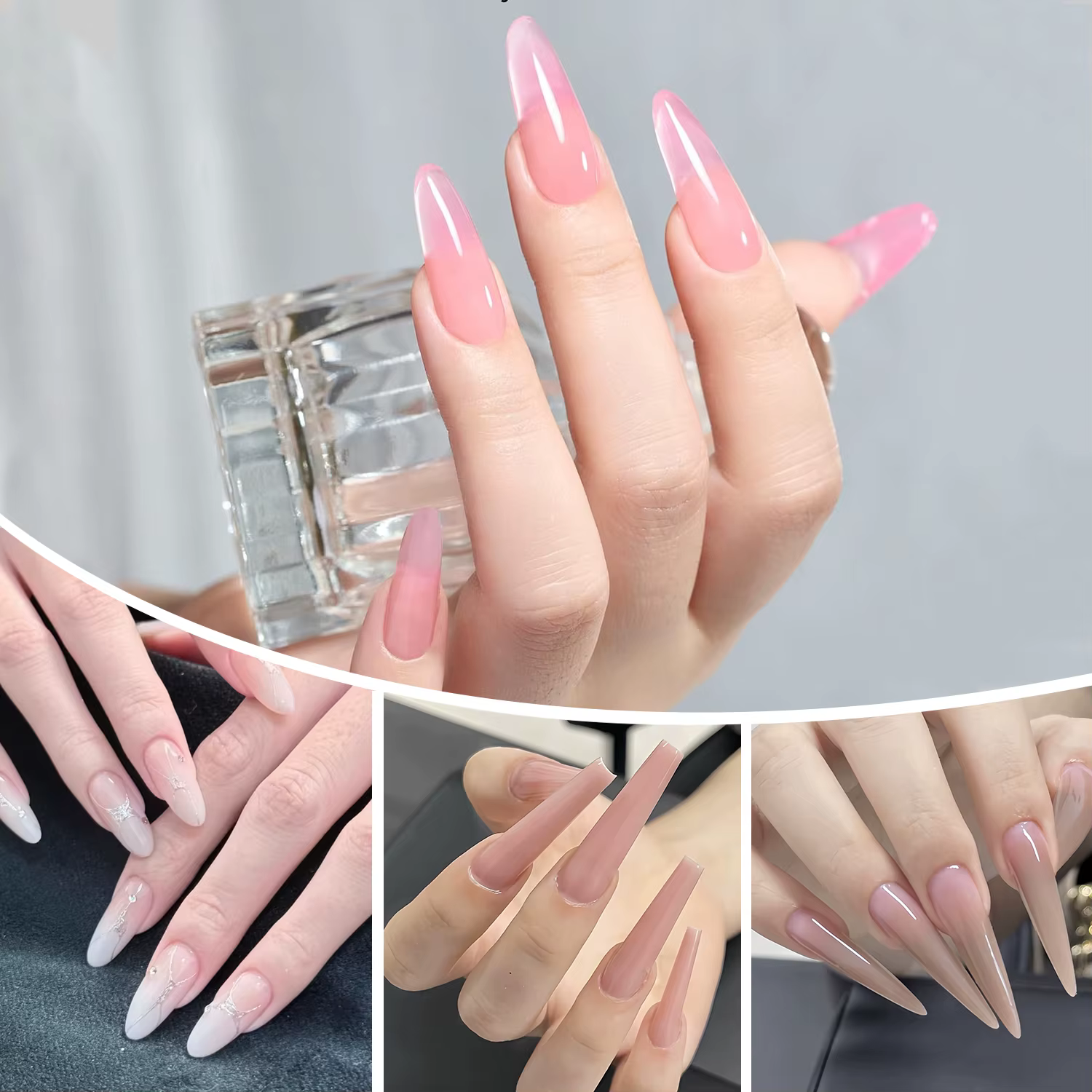 Nailpop Sandwich ongles double formes 240 pièces 15