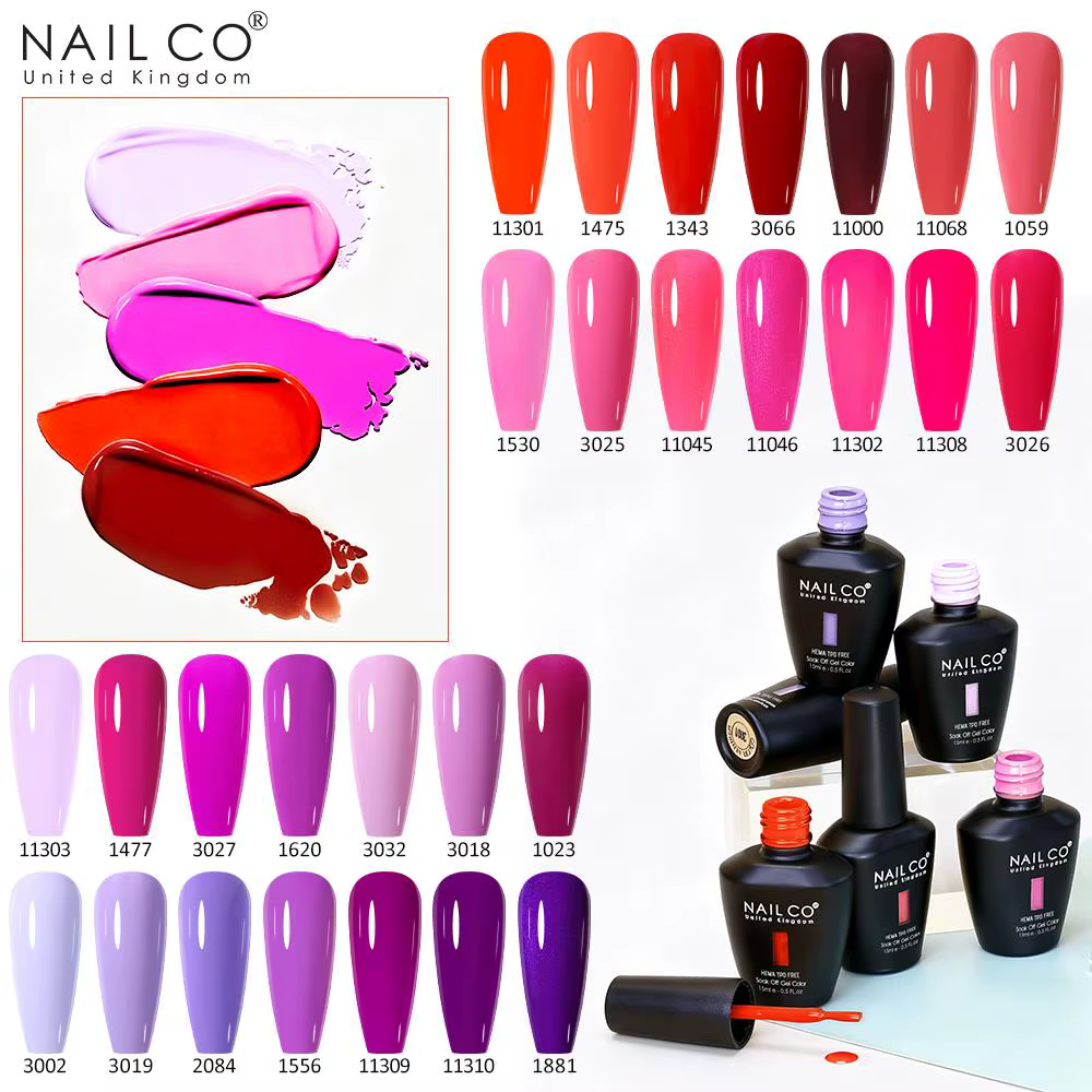 Vernis à ongles gel semi-permanent NAILCO 15ml