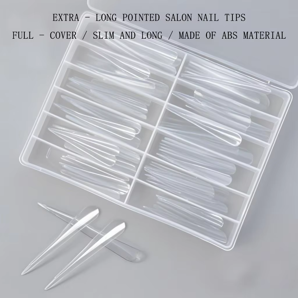 Embouts d'ongles artistiques à pointes Extra longues pour Salon