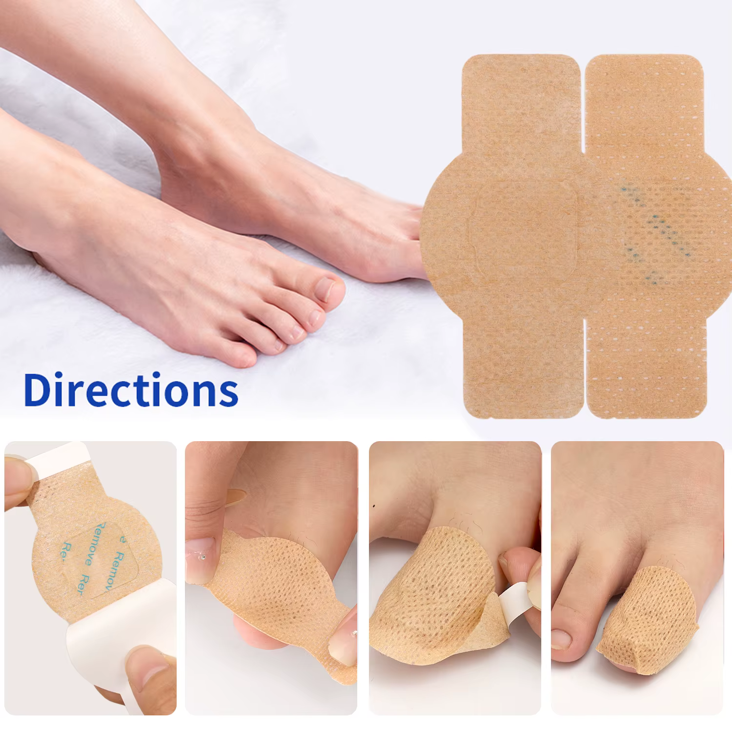 21 patchs imperméables pour ongles