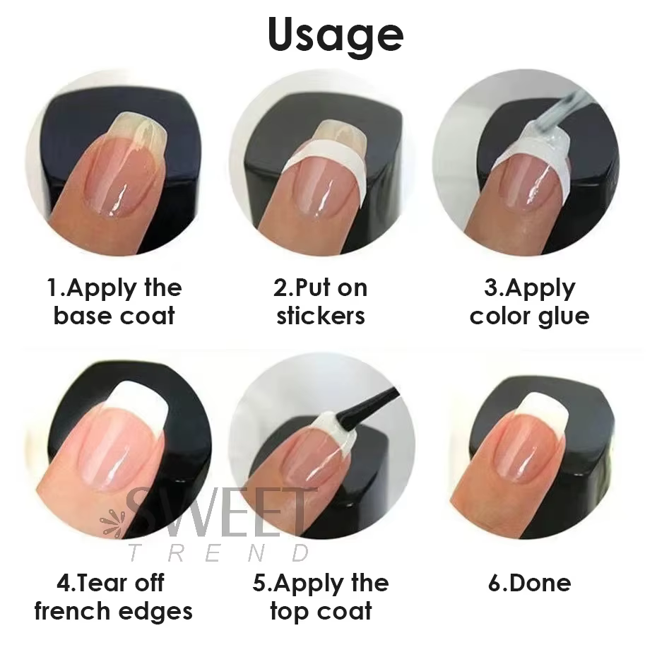 Ligne de bande française pour Nail Art