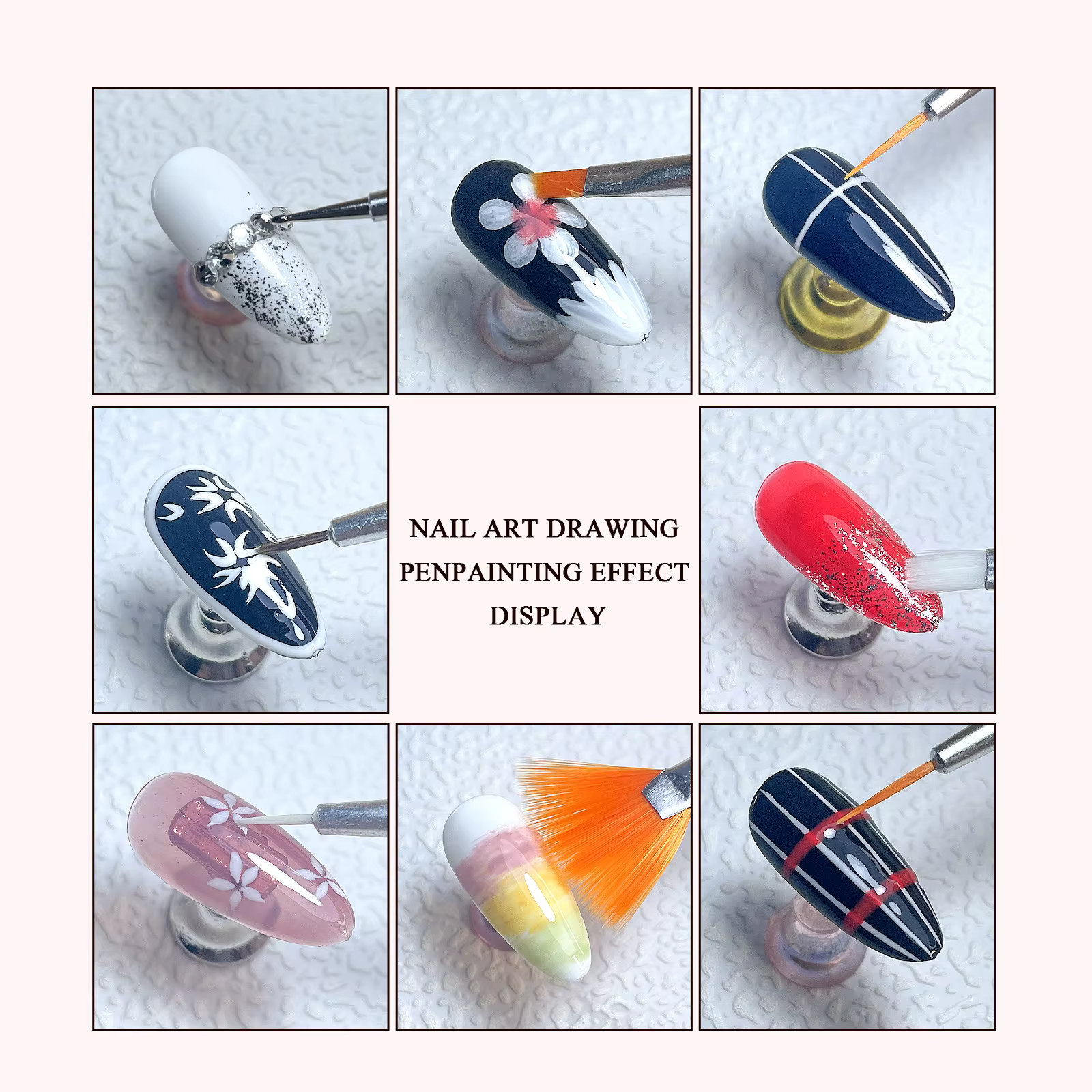 Palette de pinceaux pour Nail Art