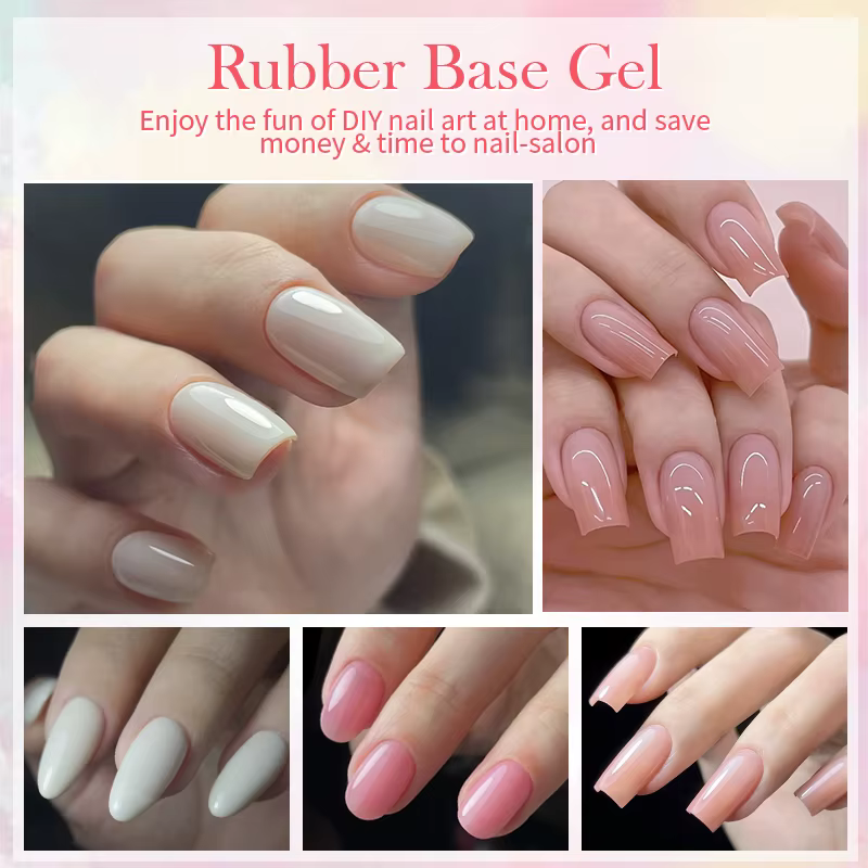 BORN PRETTY 15ml vernis à ongles Gel de Base en caoutchouc rose laiteux