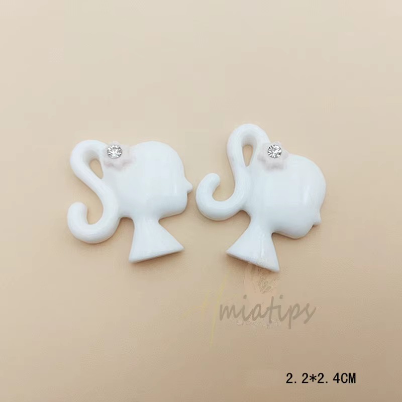 Breloques à ongles Kawaii pour fille rose 3D