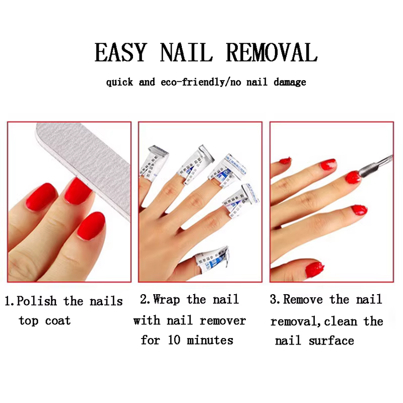 Lingettes en papier pour dissolvant de vernis à ongles