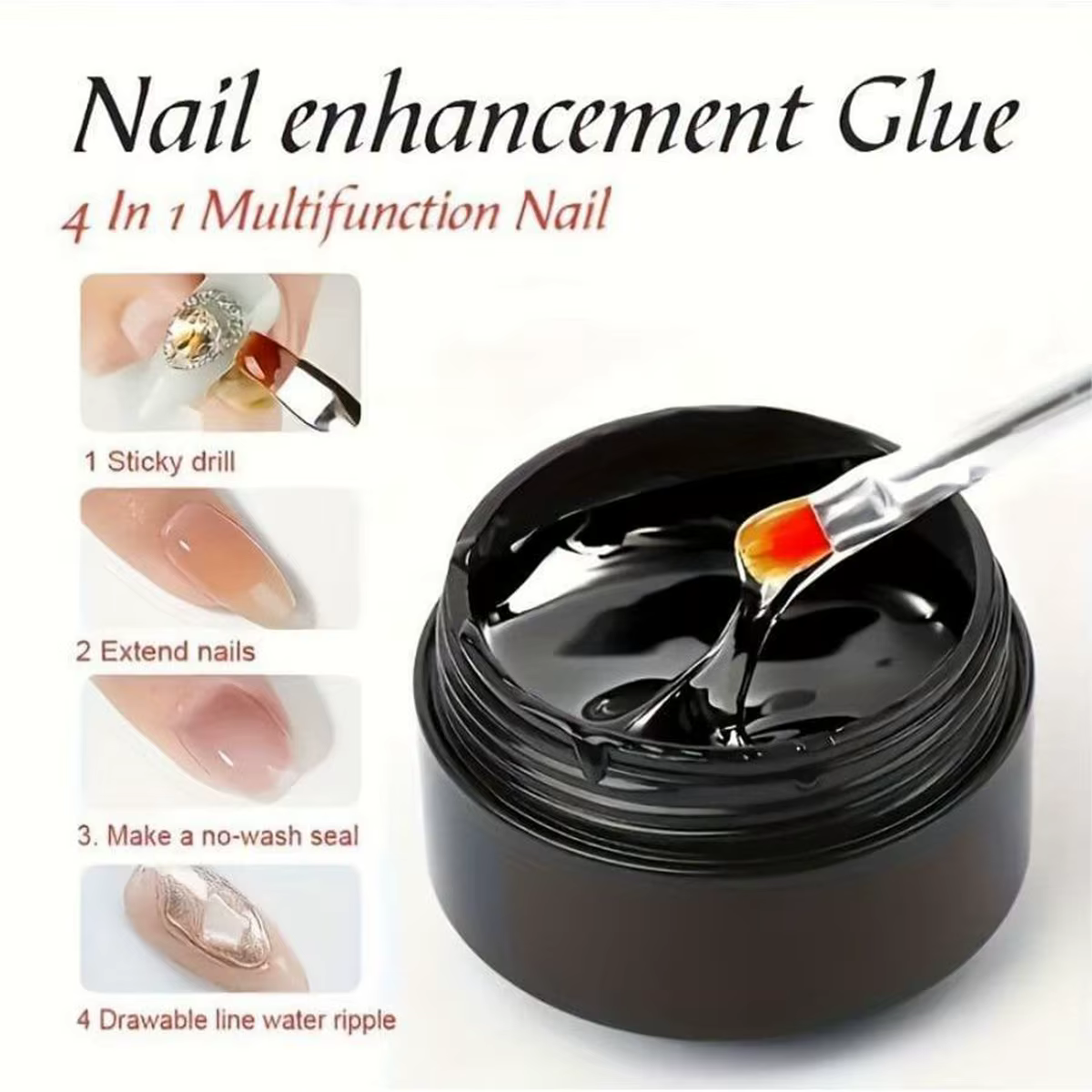 Gel pour pointes d'ongles solides