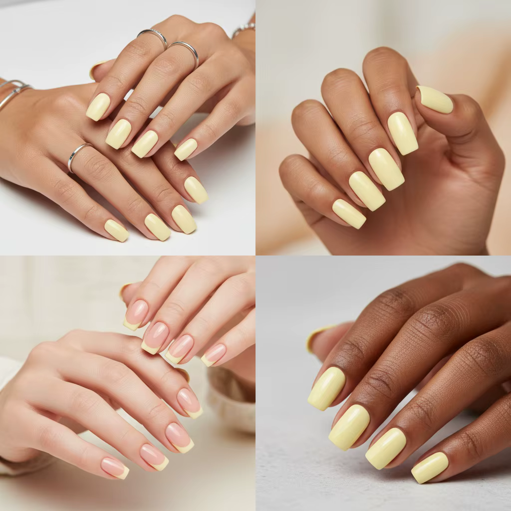Vernis à ongles jaune citron