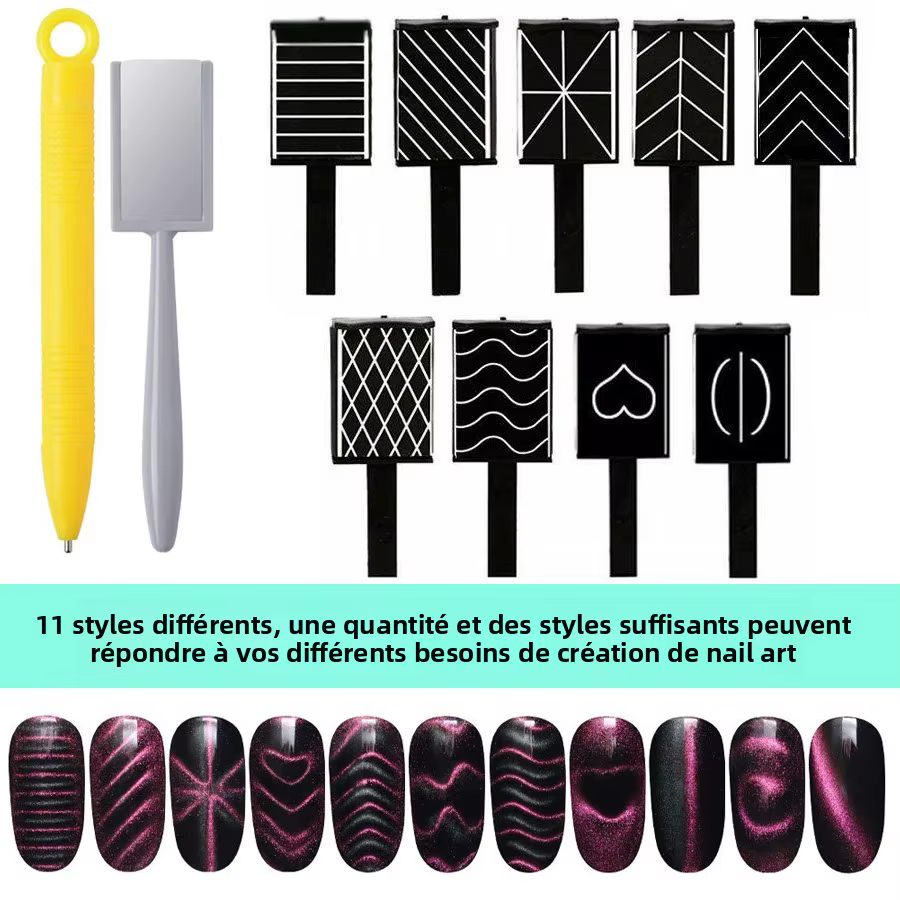 Ensemble de 11 outils d'art des ongles