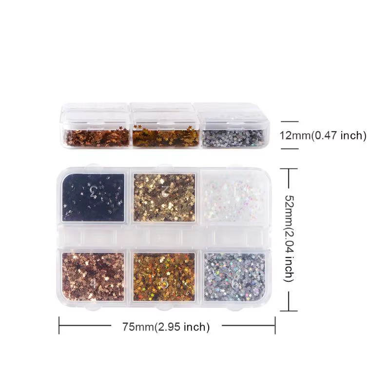 ● Mini paillettes étoiles scintillantes de 1 mm