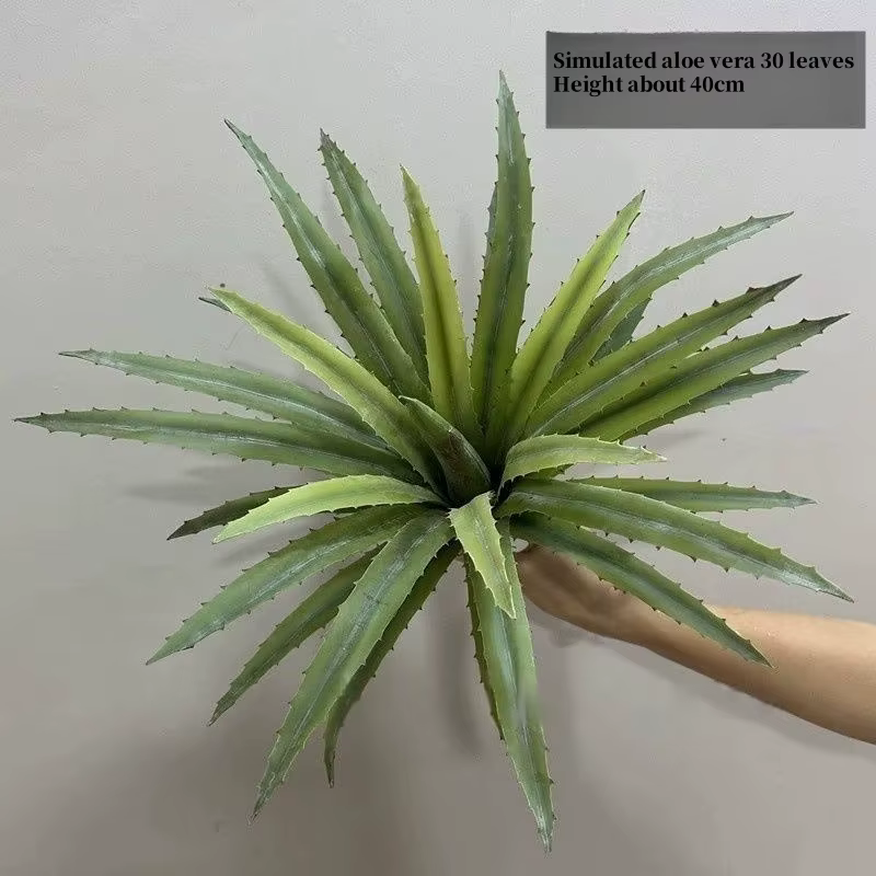 Plante artificielle en pot d'aloès et d'agave, désert Tropical, fausse succulente pour la décoration de la maison, bureau, salon, décoration verte