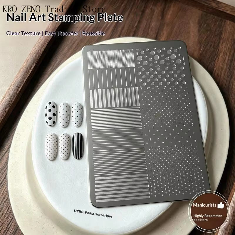 Plaques de stamping pour ongles en acier inoxydable