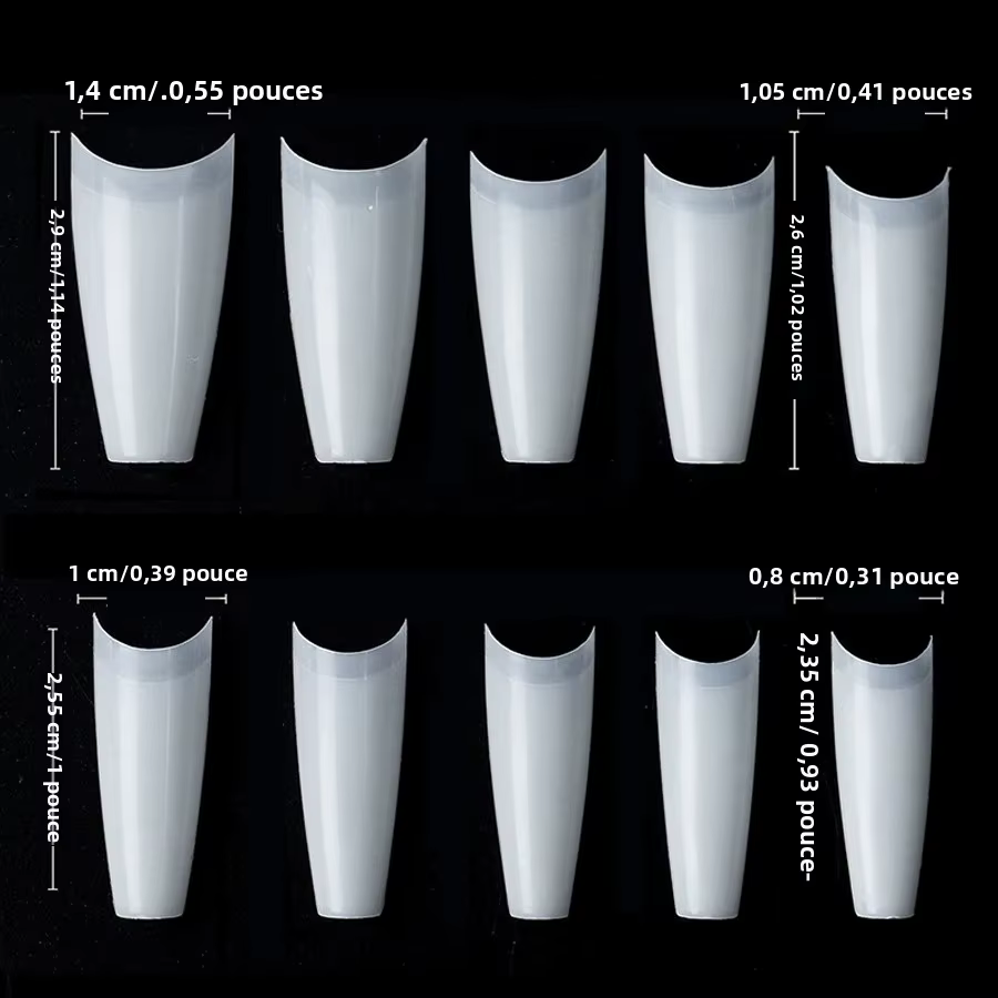 Ensemble de faux ongles français naturels