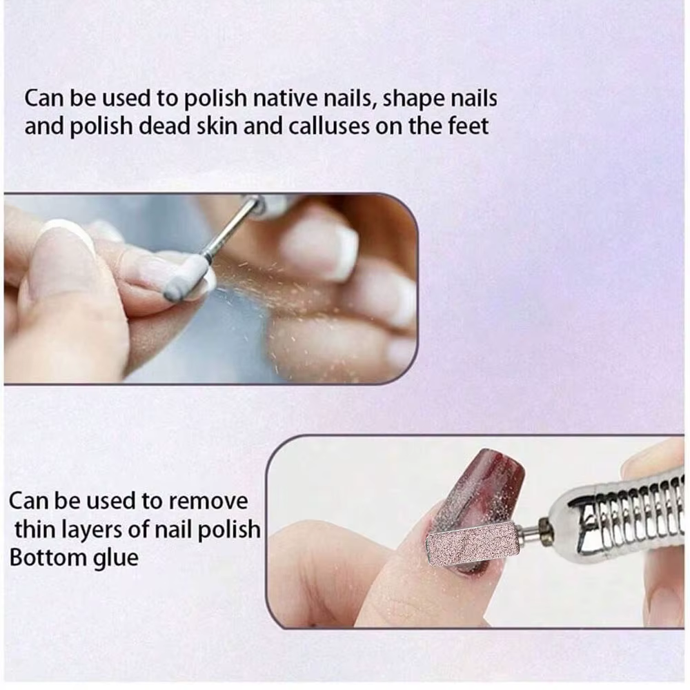 100 pièces bandes de ponçage pour perceuse à ongles avec 2