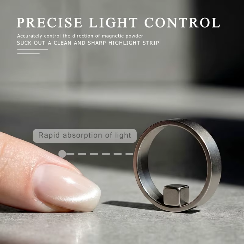 Nouvel aimant circulaire pour ongles effet œil de chat