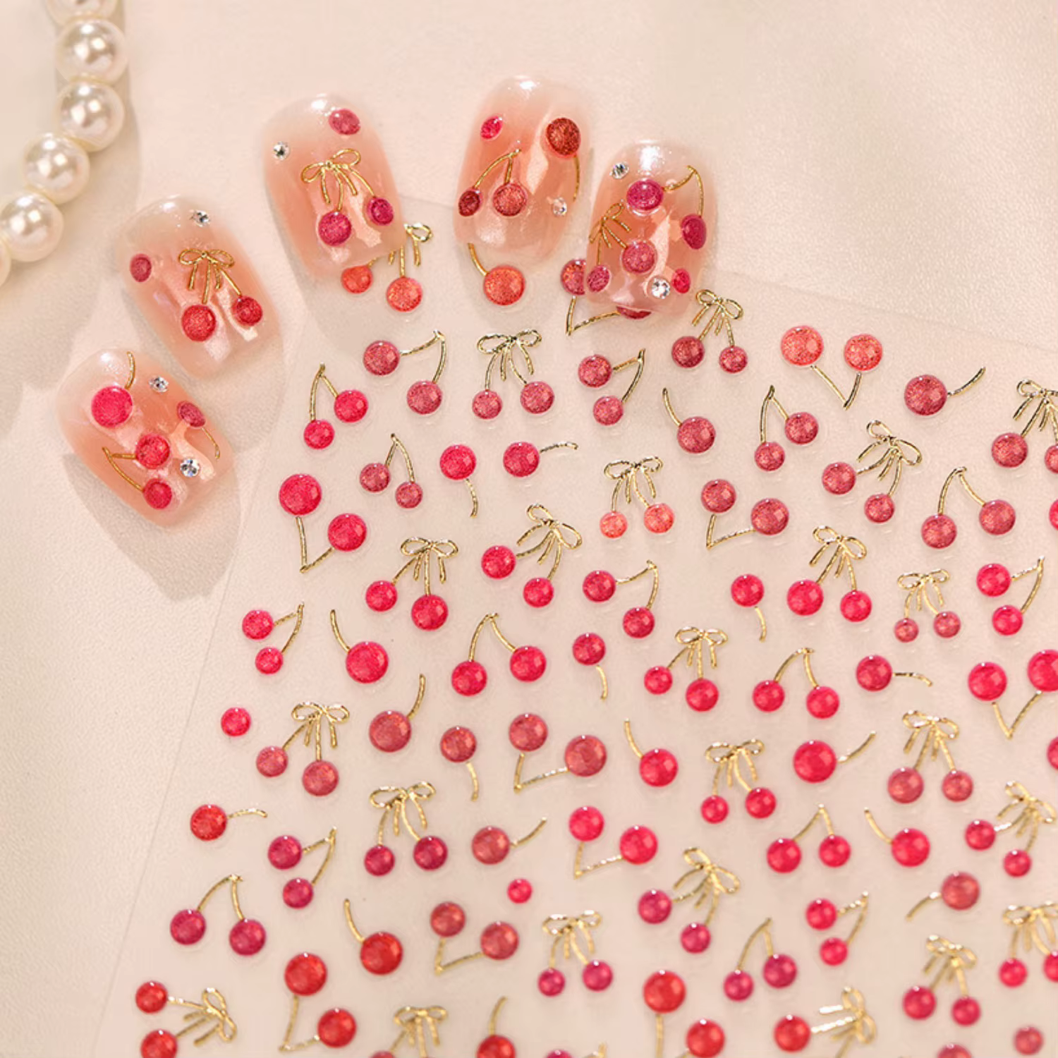 Autocollants pour ongles vintage français 5D