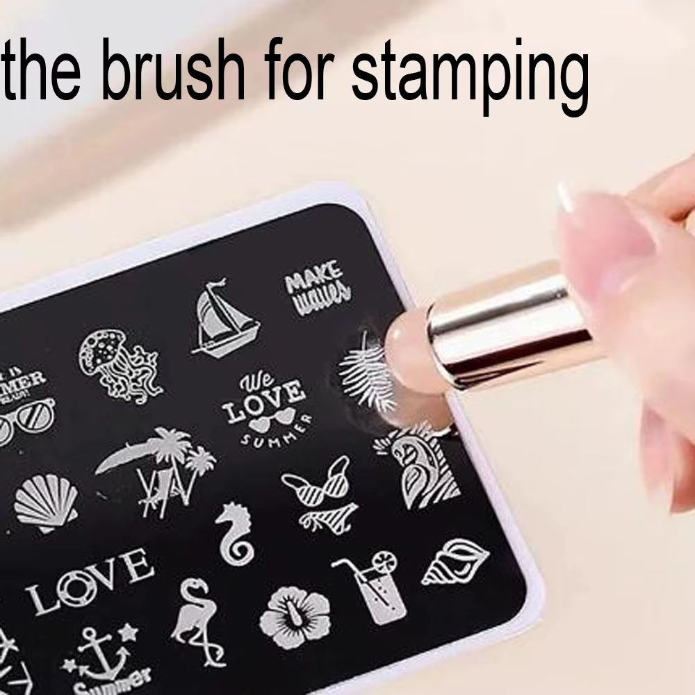 Brosse à ongles en Silicone rose
