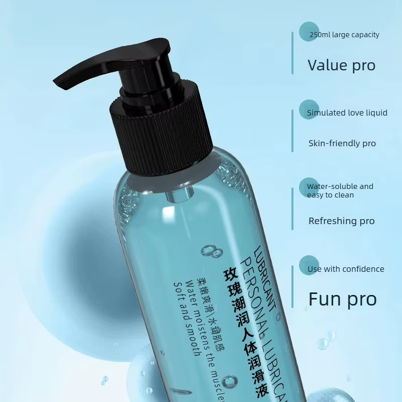 Lubrifiant personnel à base d'eau DUAI 250 ml, gel intime à la rose longue durée, lubrifiant vaginal et anal hydratant pour hommes, femmes et couples