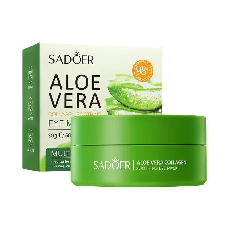 Masque pour les yeux au collagène à l'aloe Vera, 60 pièces, Anti-cernes, sacs pour les yeux, hydratant, Anti-rides, patchs pour les yeux, produits de soins pour la peau