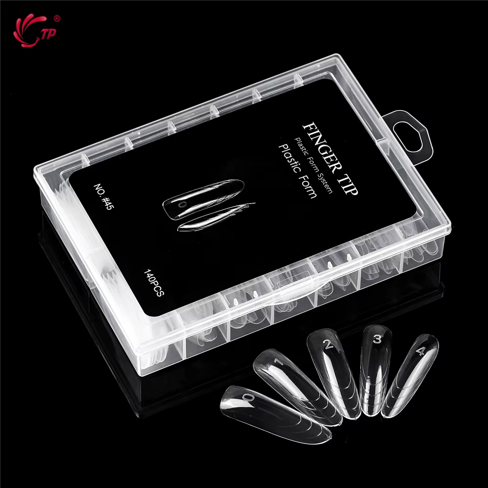 TP nouveau 70 pièces/140 pièces ongles clairs double forme couverture complète système d'extension d'ongle construction