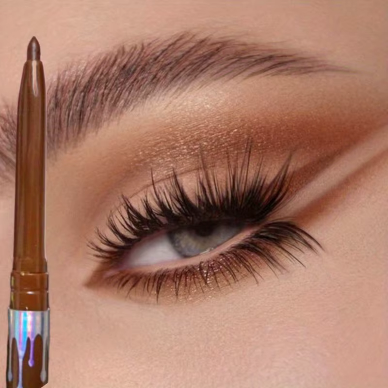 Crayon Eyeliner Gel lisse, imperméable, longue durée, Ultra-fin, naturel, doux, sans taches, noir, marron, stylo de maquillage pour les yeux