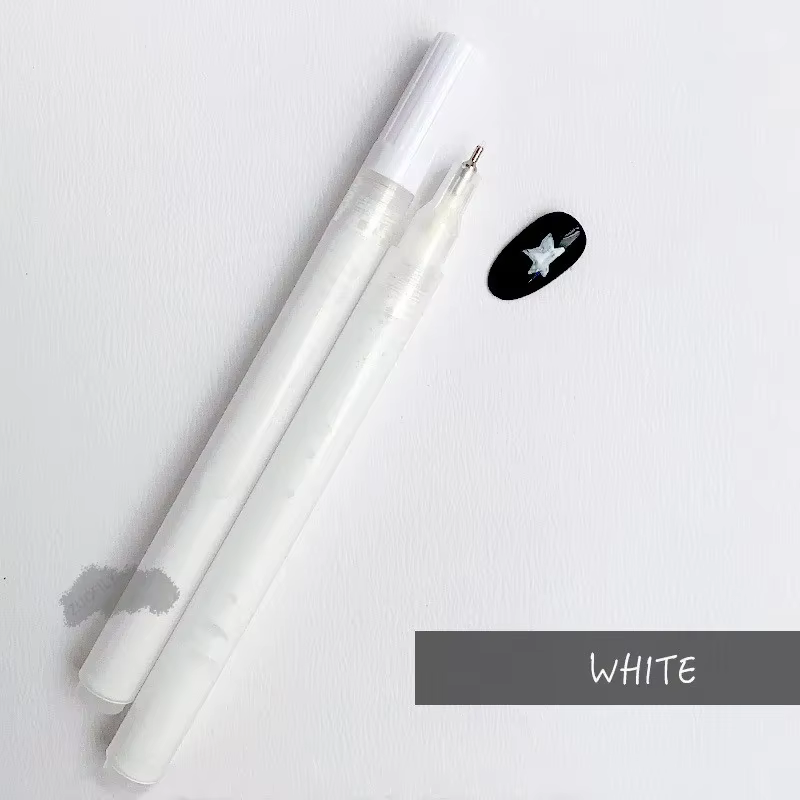 Pinceau coloré noir et blanc pour vernis gel UV