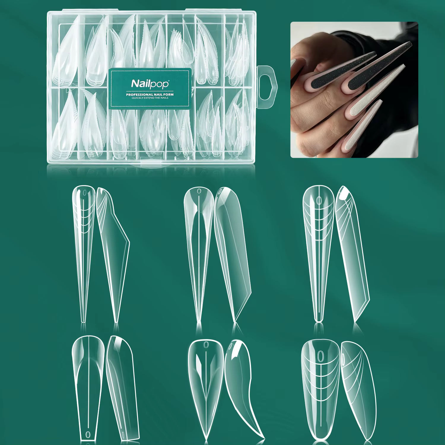 Nailpop – moules à double forme